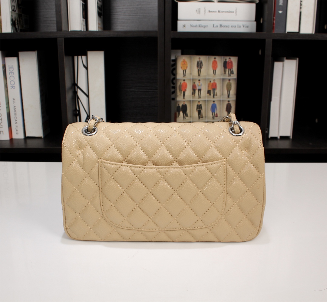 CC Inspired Classic Double Flap Bag Yellow Caviar Sier Hardware - Bag - Gorchic - $122.99