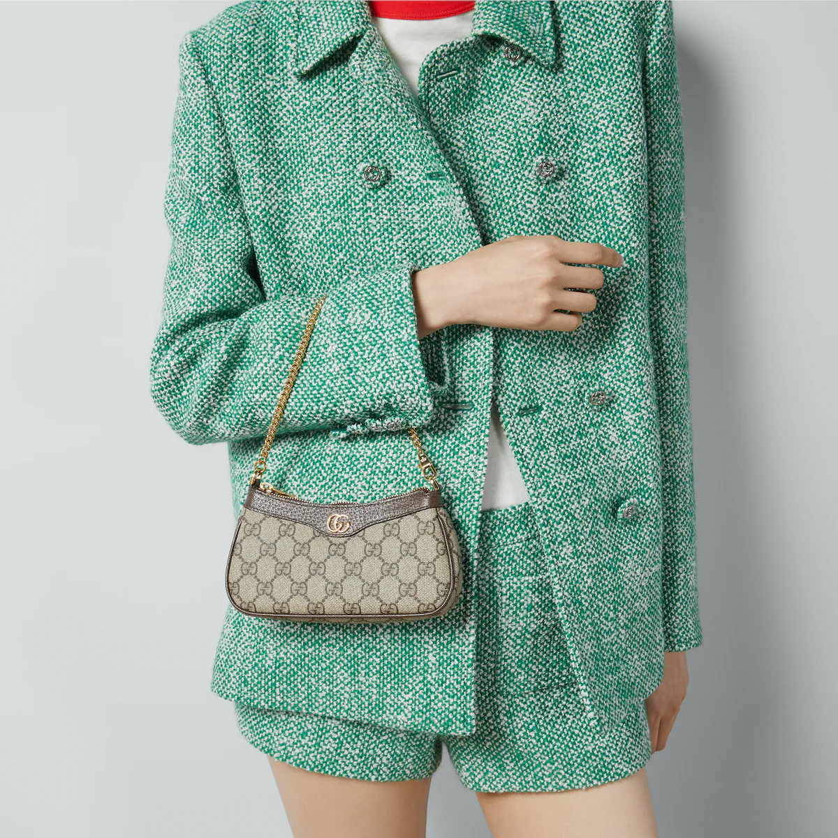 Double-G Ophidia Collection Mini Handbag - Beige And Black Bag - Gorchic - $108.99