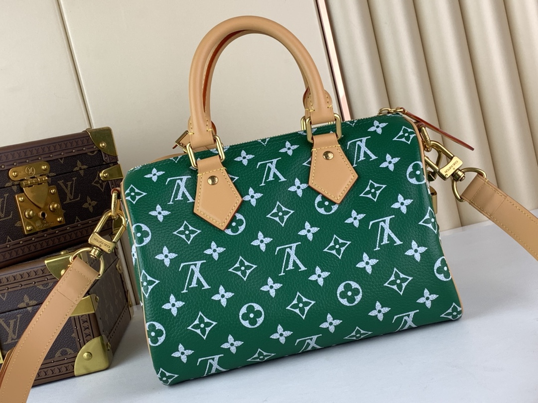 Designer Monogram SPEEDY P9 BANDOULIERE 25 HANDBAG - Bag - Gorchic - $143.99