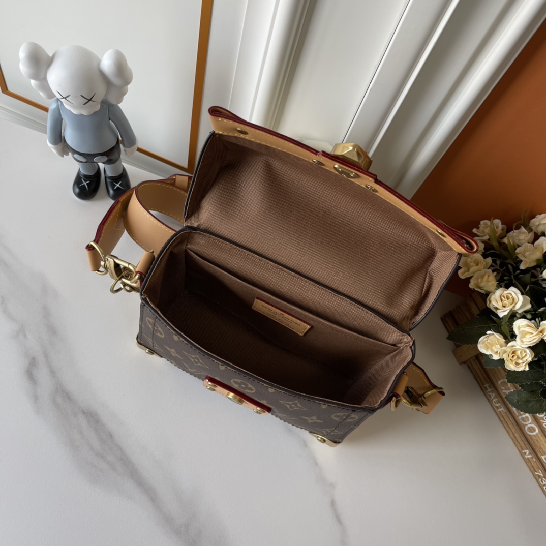Designer Monogram Soul Trunk Old Fashioned Leather Handbag - Gorchic - $164.99