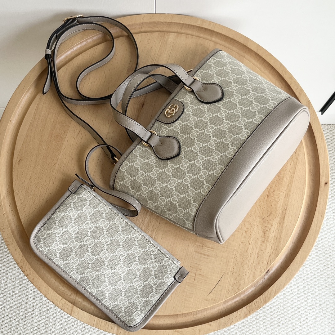 Double-G Ophidia Small Tote Bag - Oatmeal Bag - Gorchic - $123.99