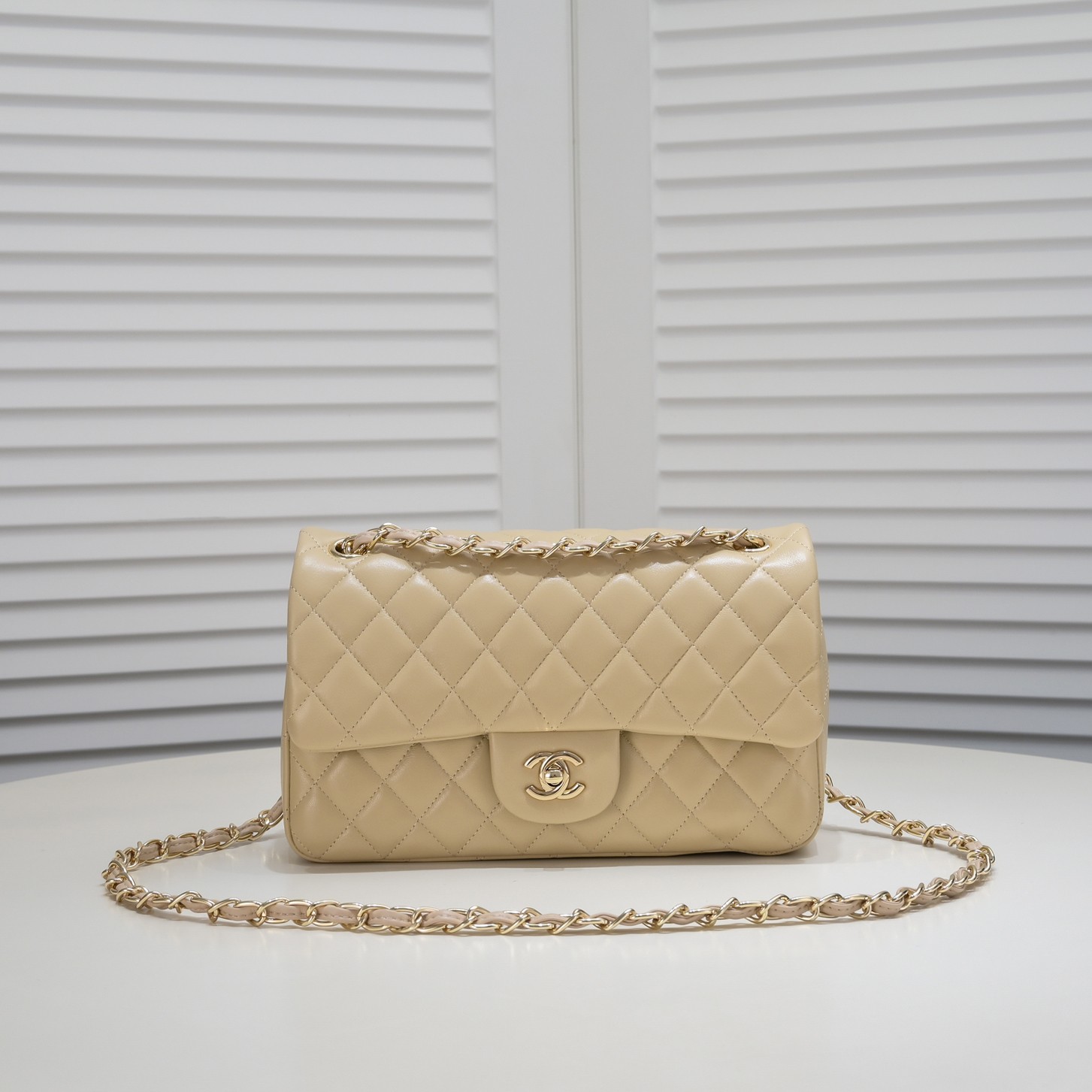 CC Inspired Classic Double Flap Bag Yellow Golden Hardware - Bag - Gorchic - $122.99