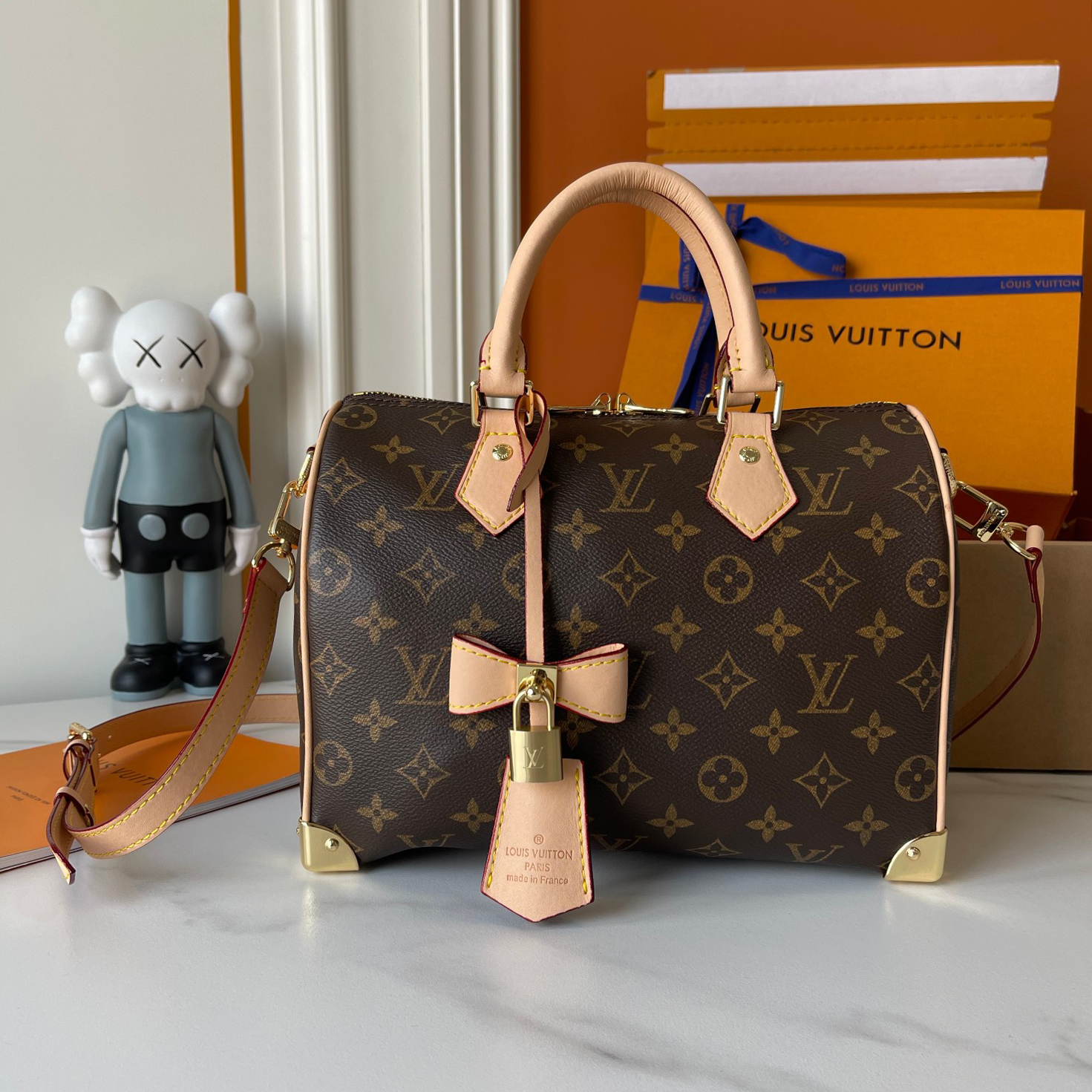 Designer Monogram x Murakami x TM Speedy Bandoulière 25 -Bag - Gorchic - $129.99