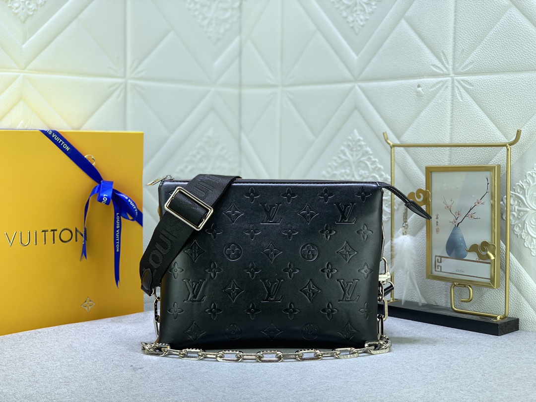 Designer Monogram Coussin Black SmallHandbag - Gorchic - $117.99