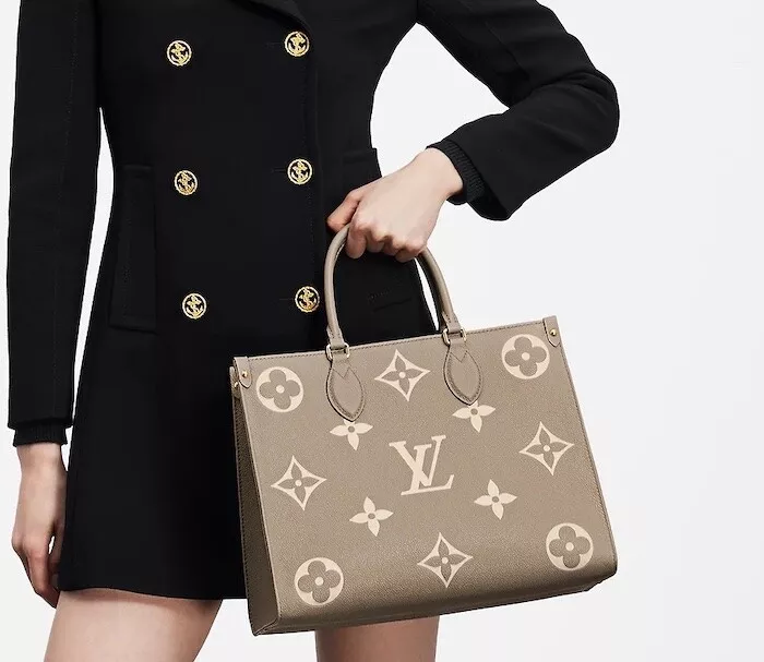 Designer Monogram Canvas Onthego MM Dove Gray - Bag - Gorchic - $114.99