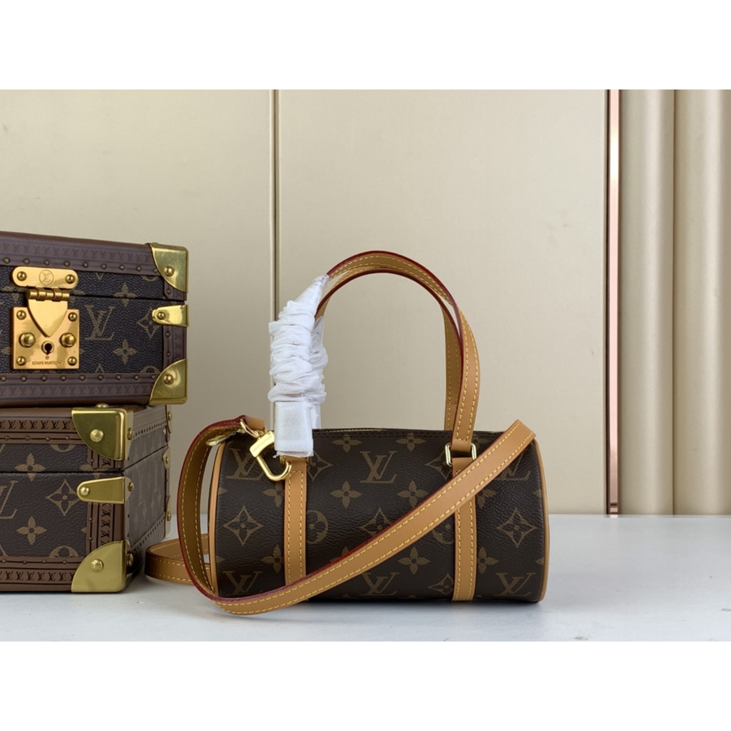 Designer Monogram VINTAGE Cylinder Bag - Gorchic - $134.99