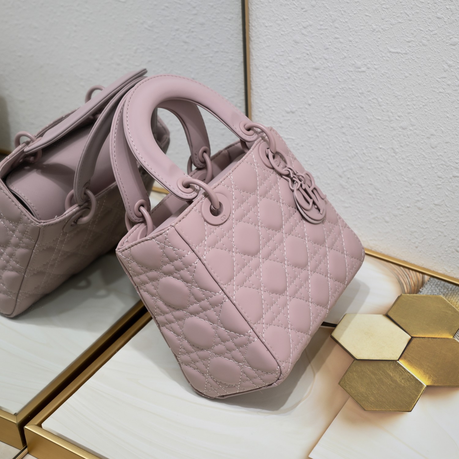 D Inspired Small Lady D Inspired Bag Purple Ultramatte Calfskin - Bag - Gorchic - $144.99
