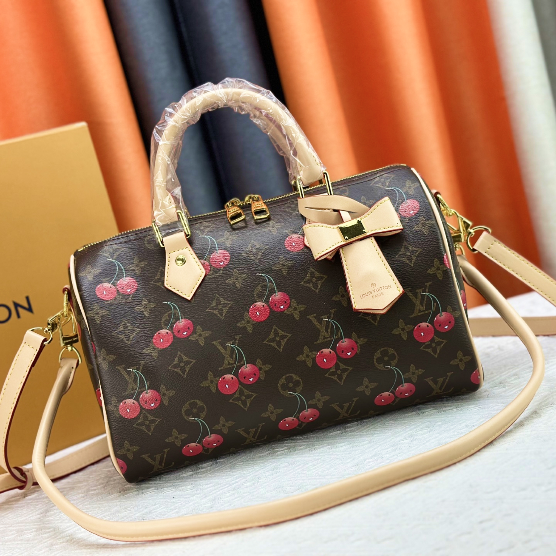 Designer Monogram x Murakami x TM Speedy Bandoulière 25 & Speedy 30 Bag - Gorchic - $126.99