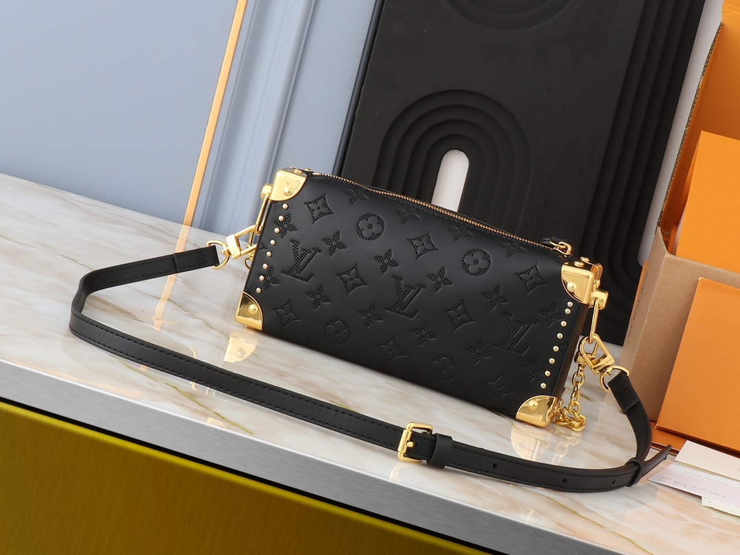 Designer Monogram Side Trunk PM Black - Bag - Gorchic - $137.99