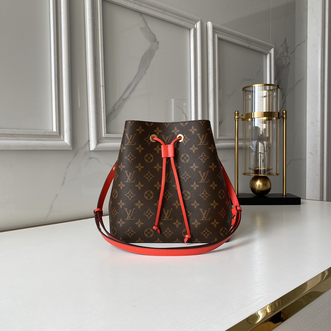 Designer Monogram NeoNoe MM Bucket Bag - Gorchic - $110.99