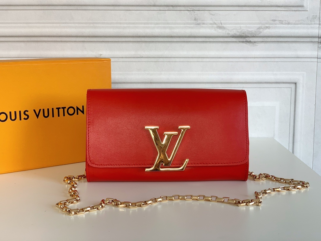 Designer Monogram Night out Clutch Red Bag - Gorchic - $93.99