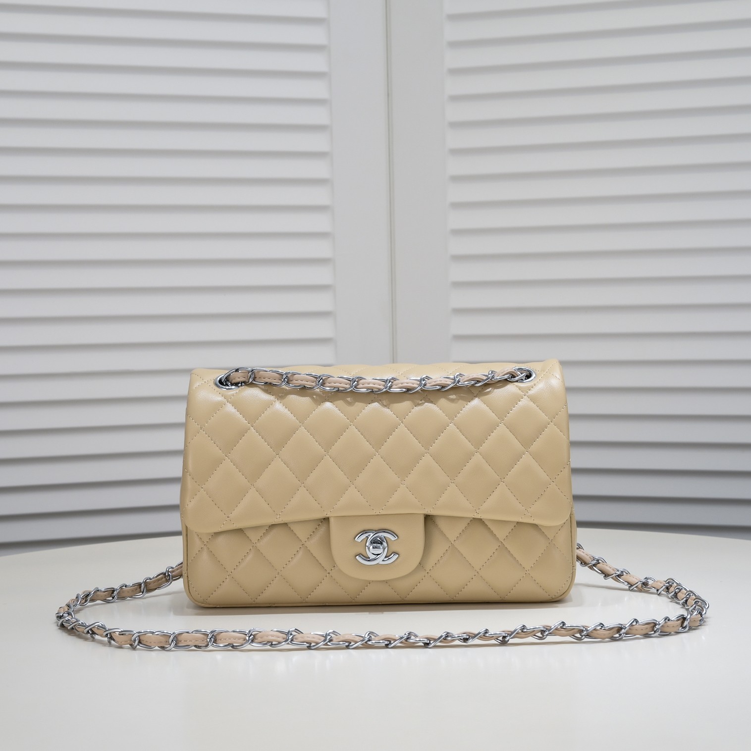 CC Inspired Classic Double Flap Bag Yellow Sier Hardware - Bag - Gorchic - $122.99