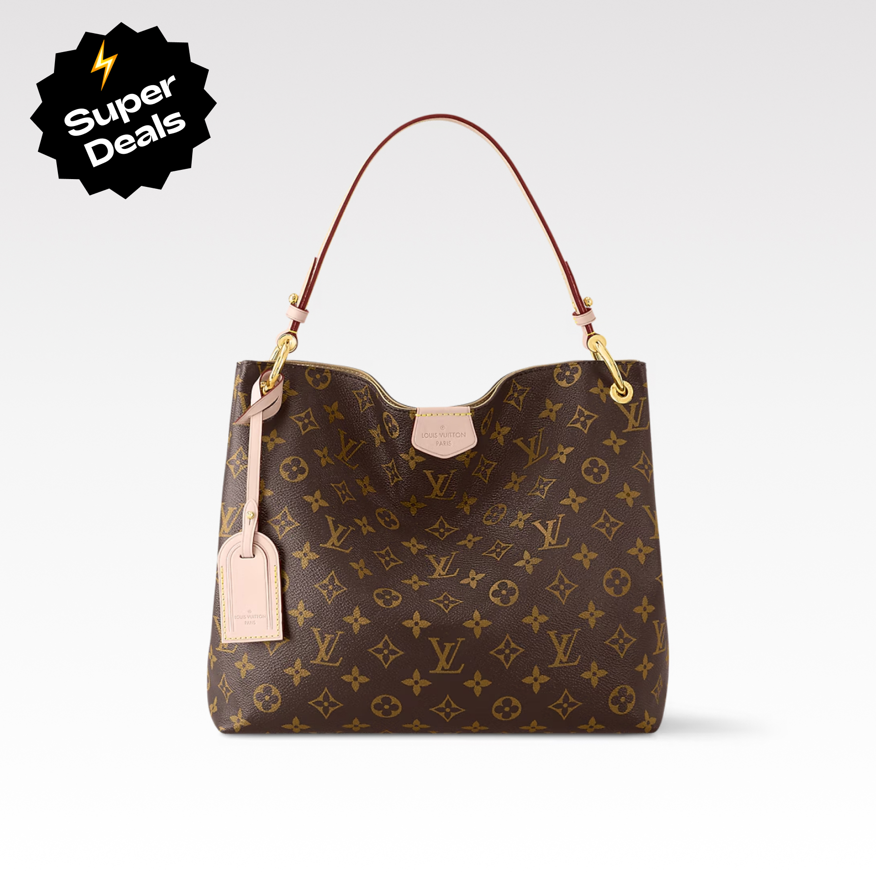 Designer Monogram Graceful PM Monogram Canvas Shoulder Bag - Gorchic - $116.99