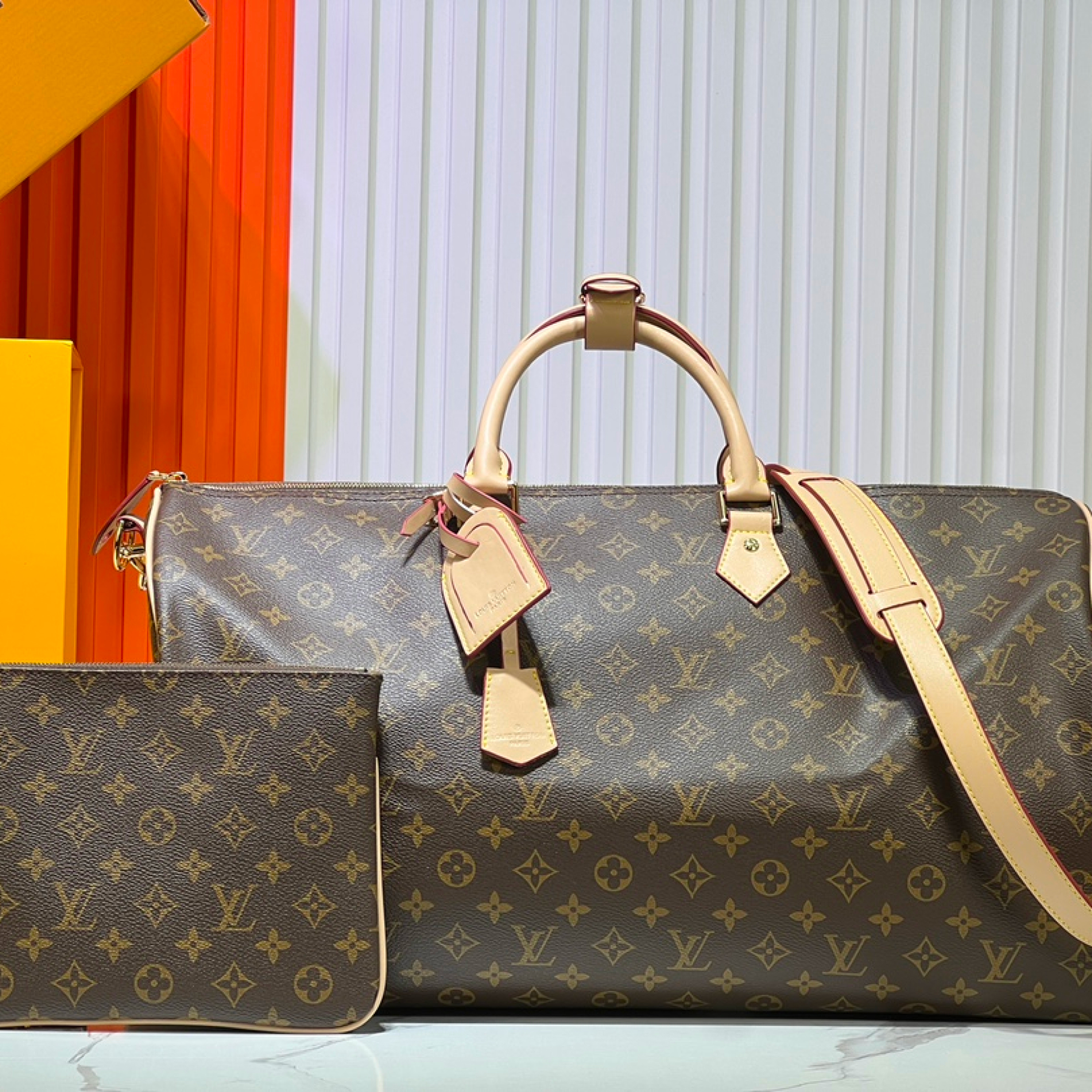 Designer Monogram Speedy P9 Bandoulière 50 - Brown - Bag - Gorchic - $149.99