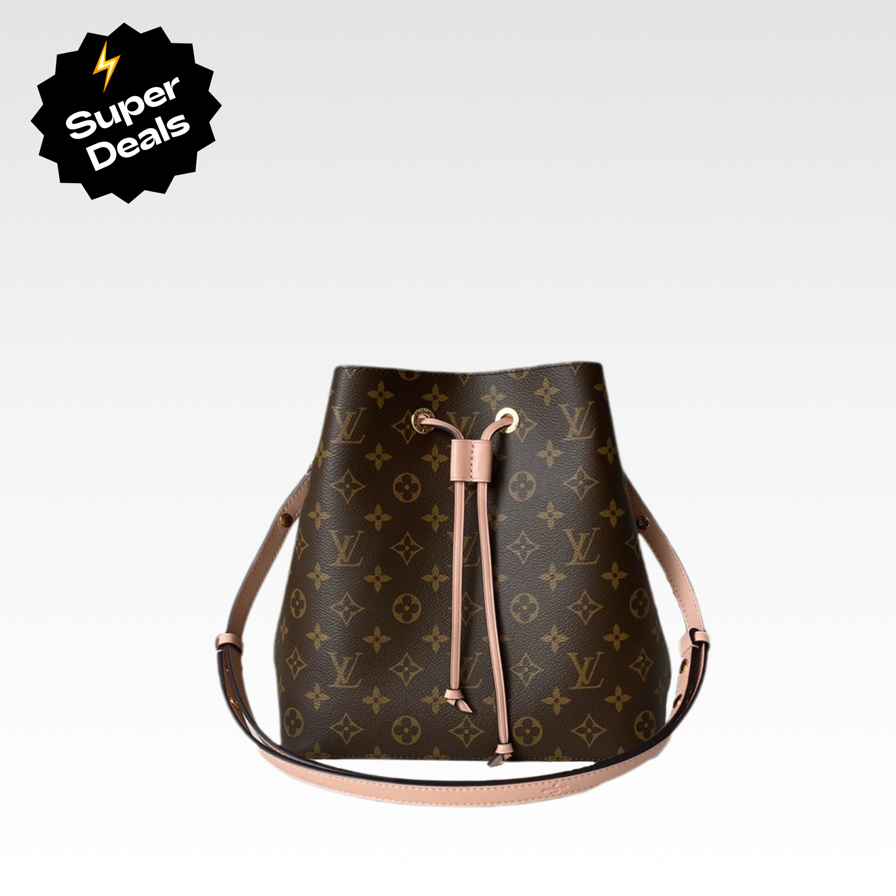 Designer Monogram NeoNoe MM Bucket Bag - Gorchic - $110.99
