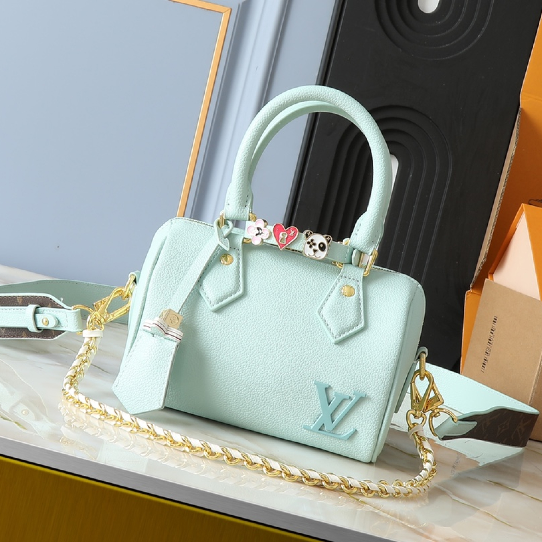 Designer Monogram Speedy 18 Green Style - Bag - Gorchic - $131.99