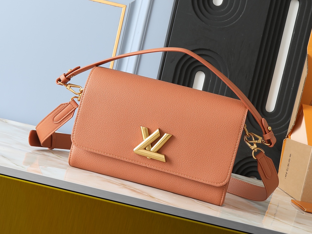 Designer Monogram Twist Brown Bag - Gorchic - $157.99