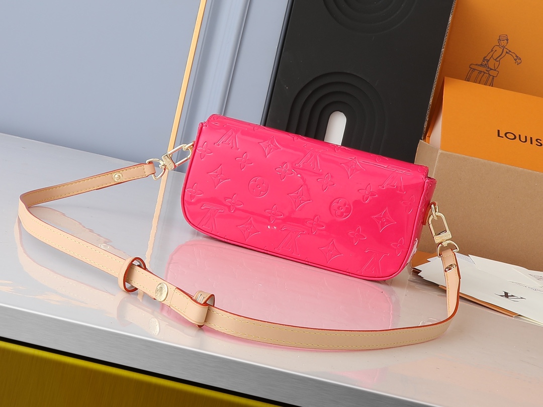 Designer Monogram Malibu Pochette Red - Bag - Gorchic - $121.99