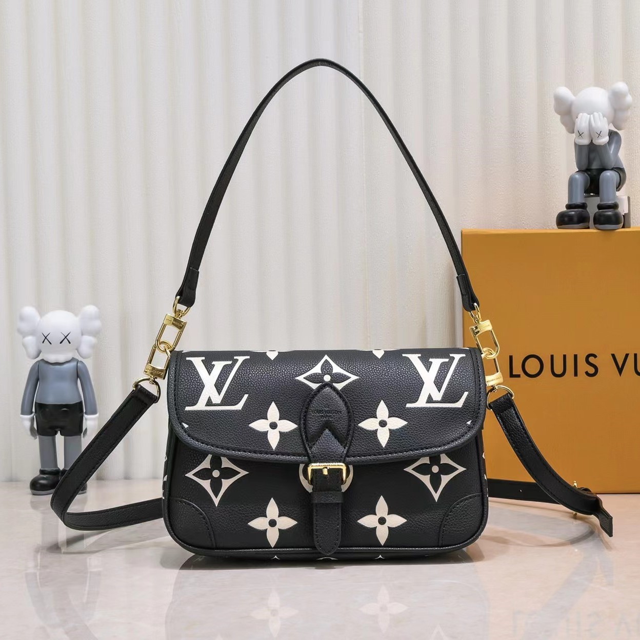 Designer Monogram Diane Monogram Empriente Leather-Bag - Gorchic - $124.99