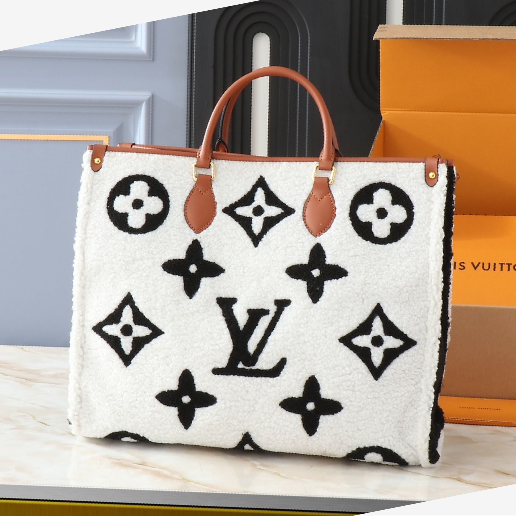 Designer Monogram Onthego MM Monogram Reverse White Bag - Gorchic - $119.99