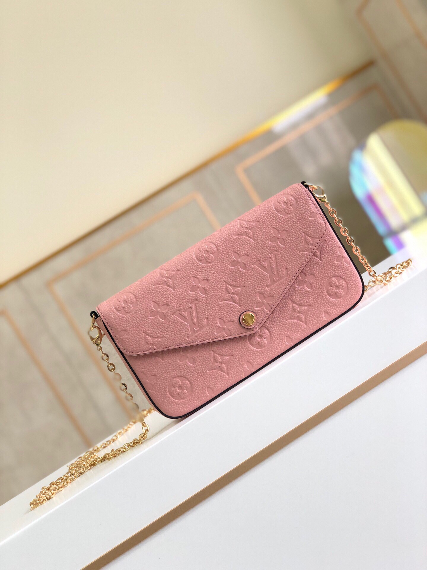 Designer Monogram Pochette Felicie clutch bag - Gorchic - $82.99