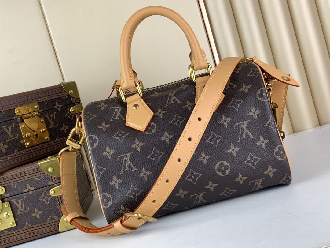 Designer Monogram SPEEDY P9 BANDOULIERE 25 HANDBAG - Bag - Gorchic - $143.99