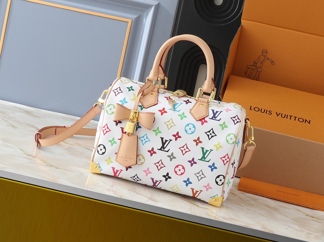 Designer Monogram x Murakami x TM Speedy Bandoulière 25 -Bag - Gorchic - $129.99