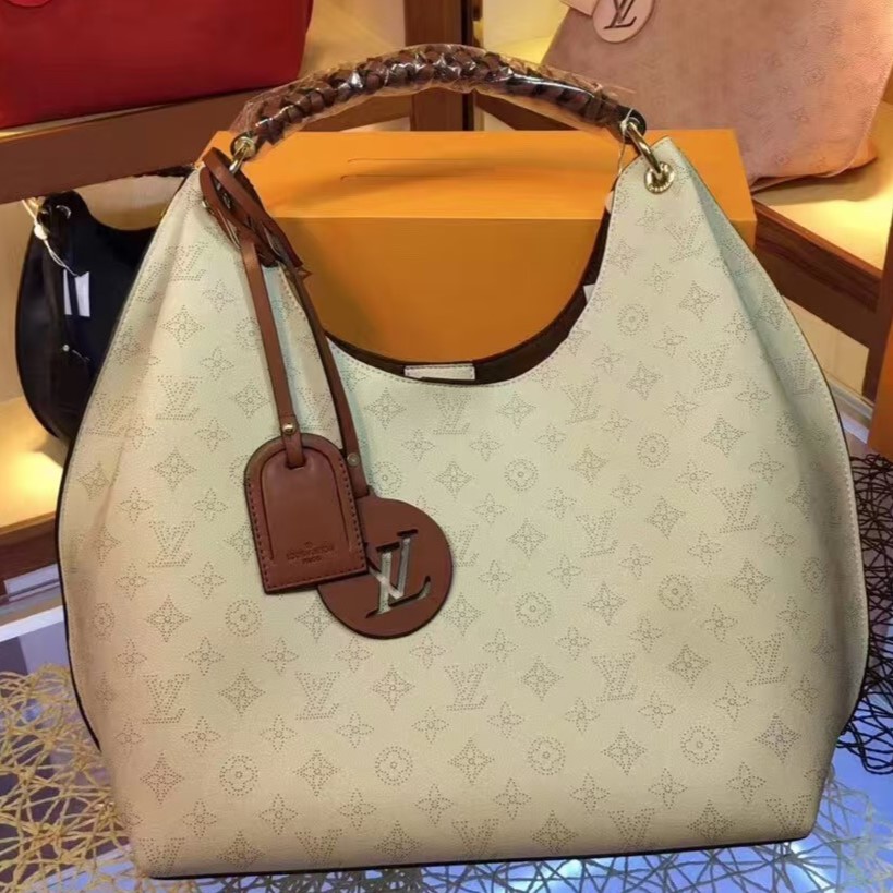Designer Monogram Mahina Carmel Hobo - Gorchic - $135.99