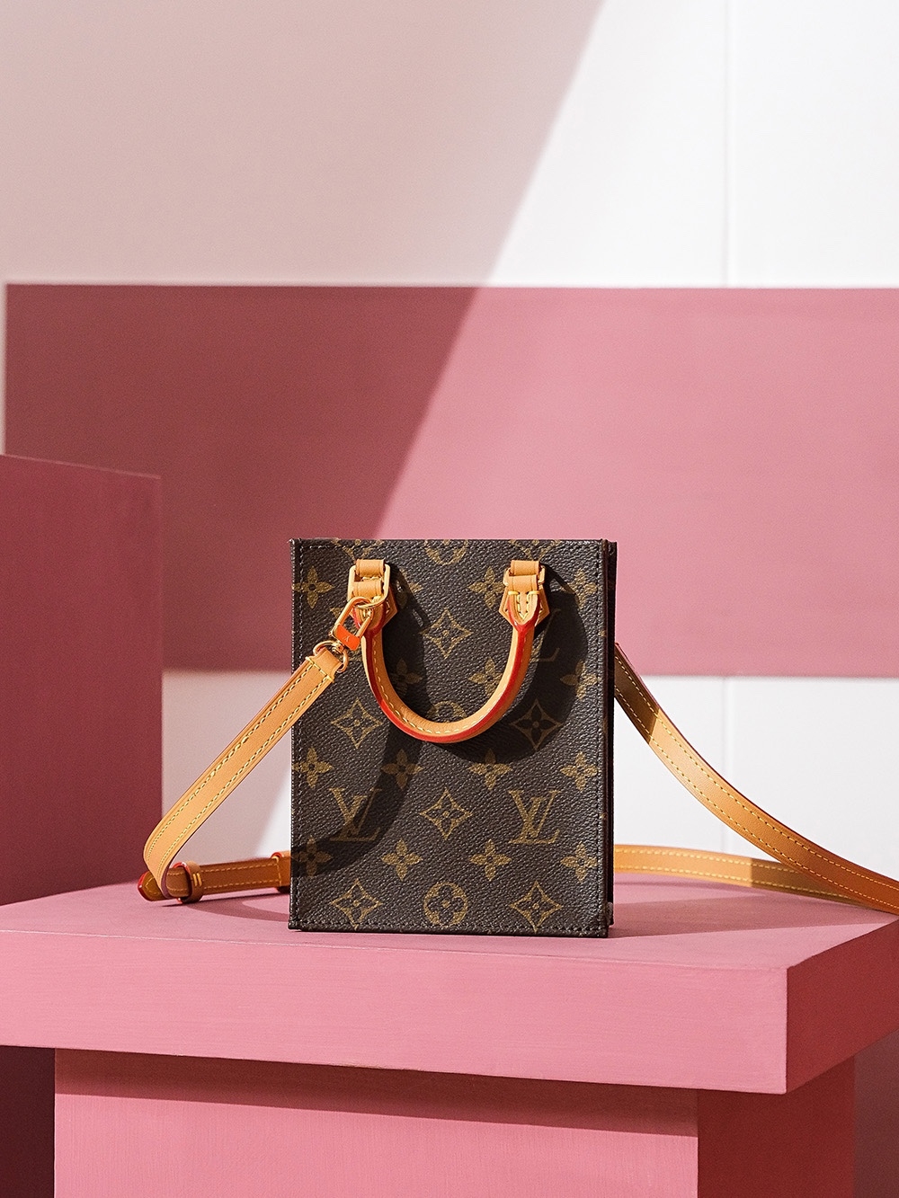 Designer Monogram Petit Sac Plat Bag - Gorchic - $113.99