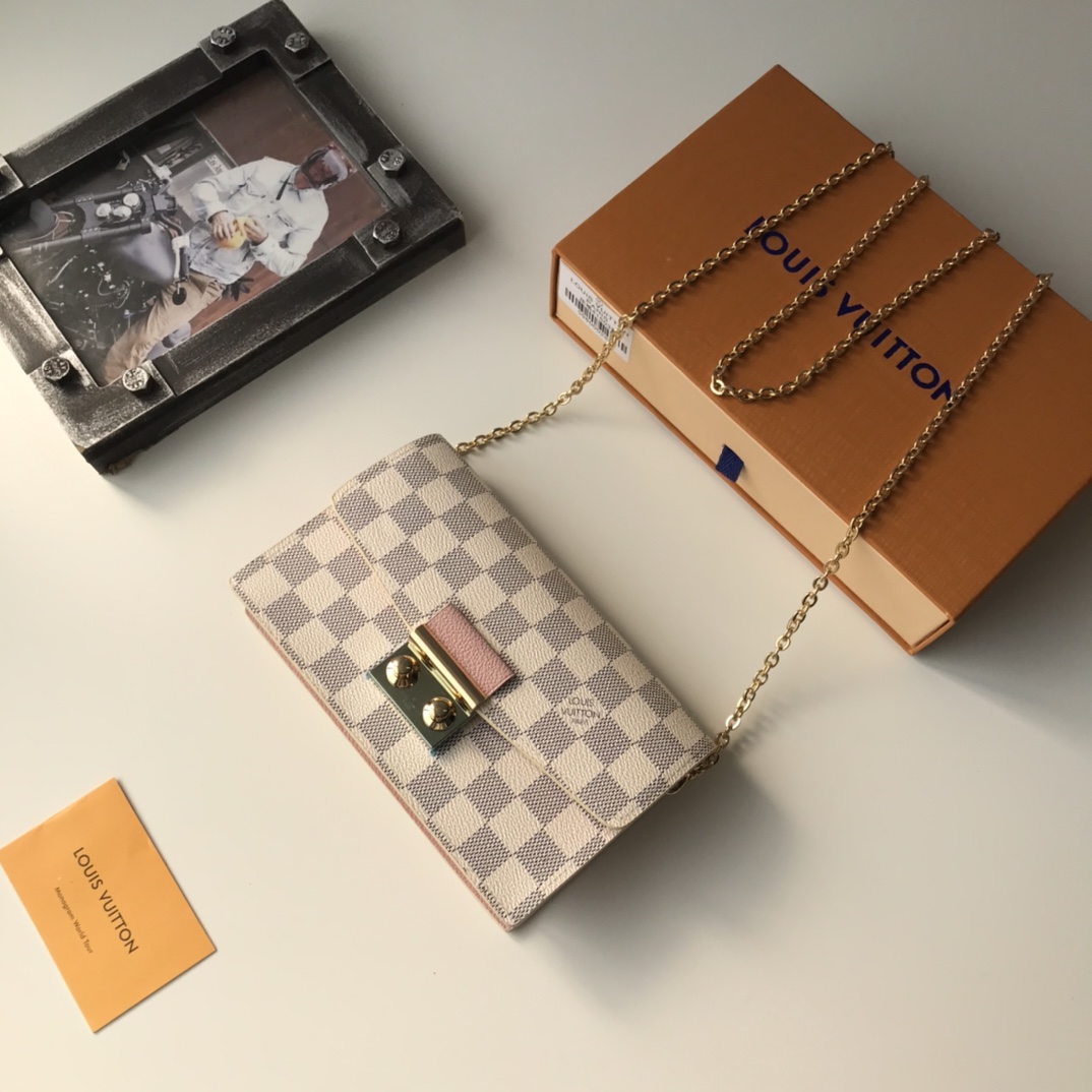Designer Monogram Wallet Croisette Chain Wallet - Bag - Gorchic - $101.99