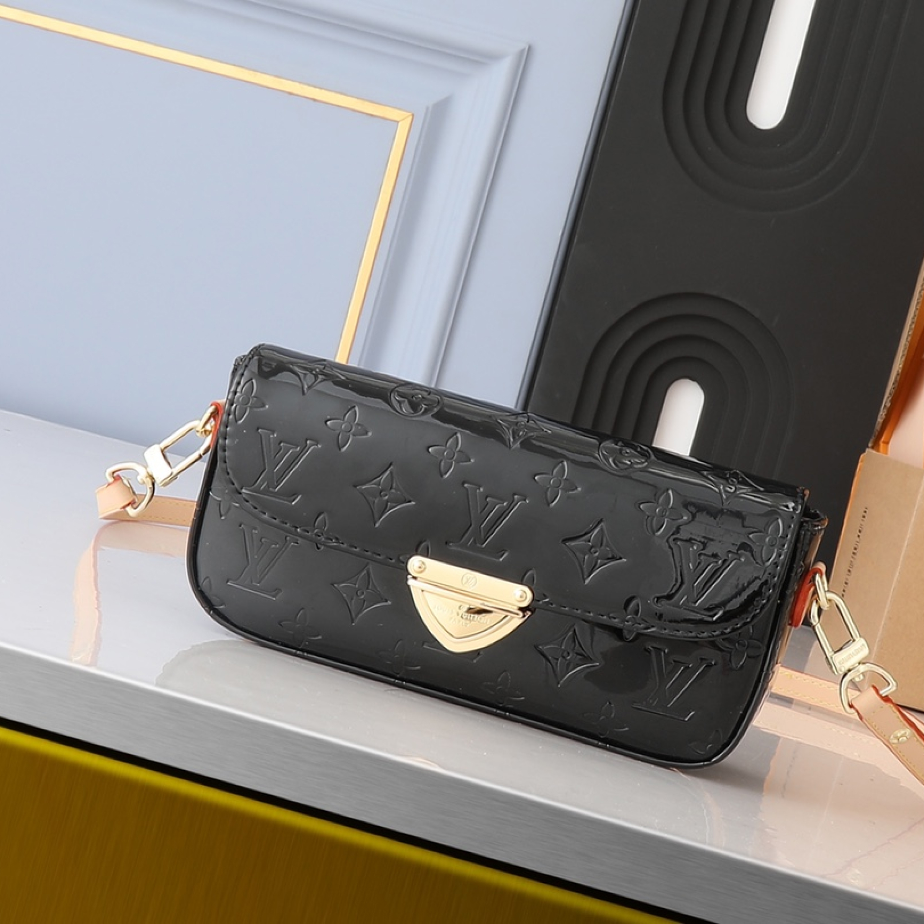 Designer Monogram Malibu Pochette Black - Bag - Gorchic - $121.99