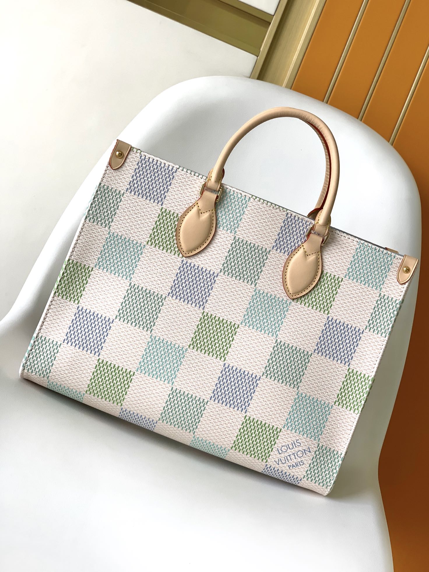 Designer Monogram Canvas Onthego MM Pistachio - Bag - Gorchic - $129.99