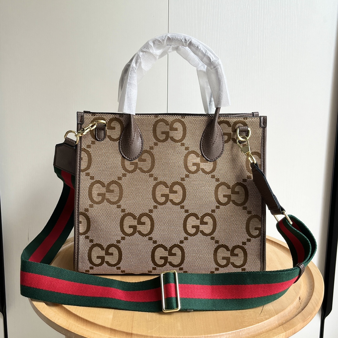 Double-G Retro Shopper - Big Old Flower Print Bag - Gorchic - $135.99