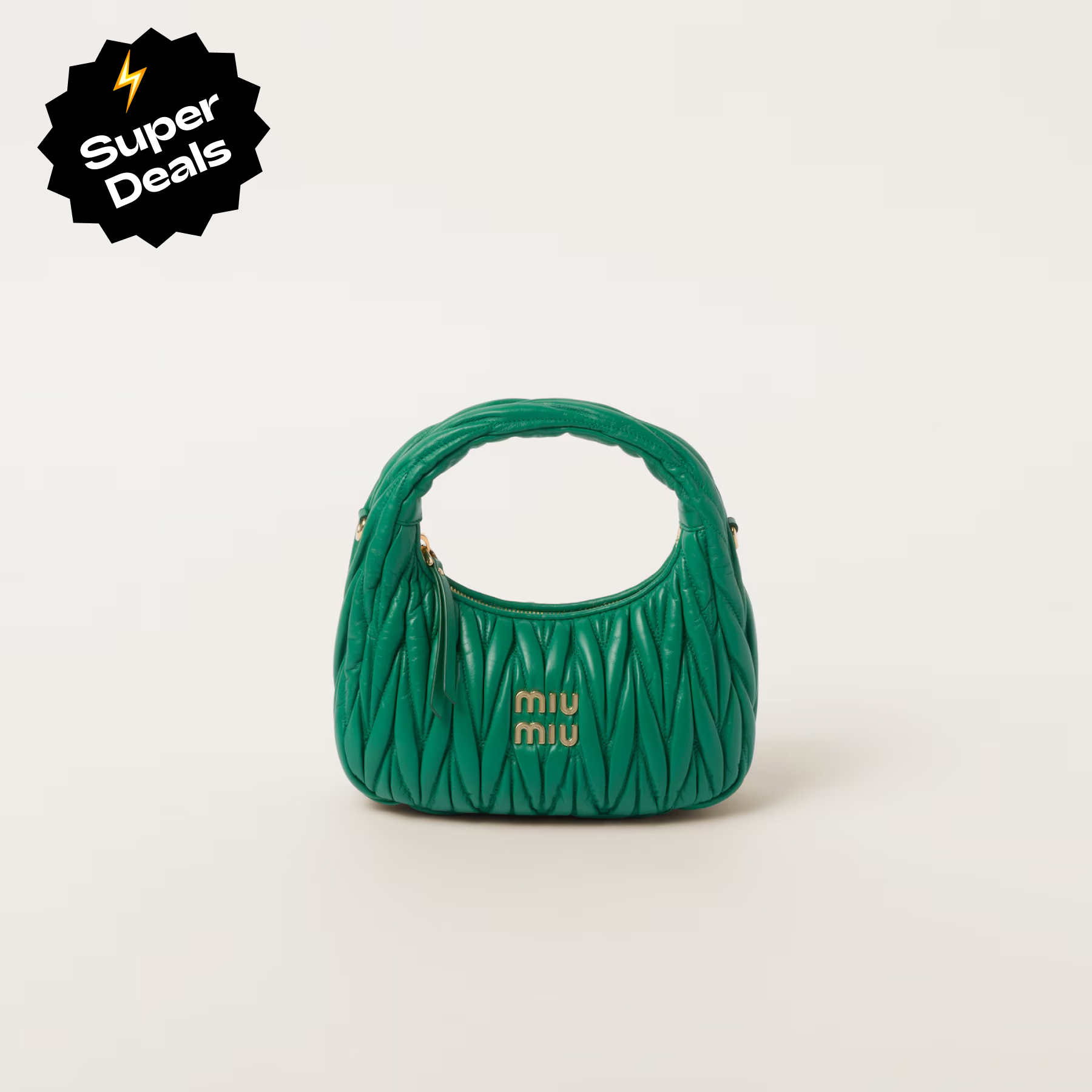MU Wander matelassé nappa leather hobo bag handbag - Bag - Gorchic - $114.99