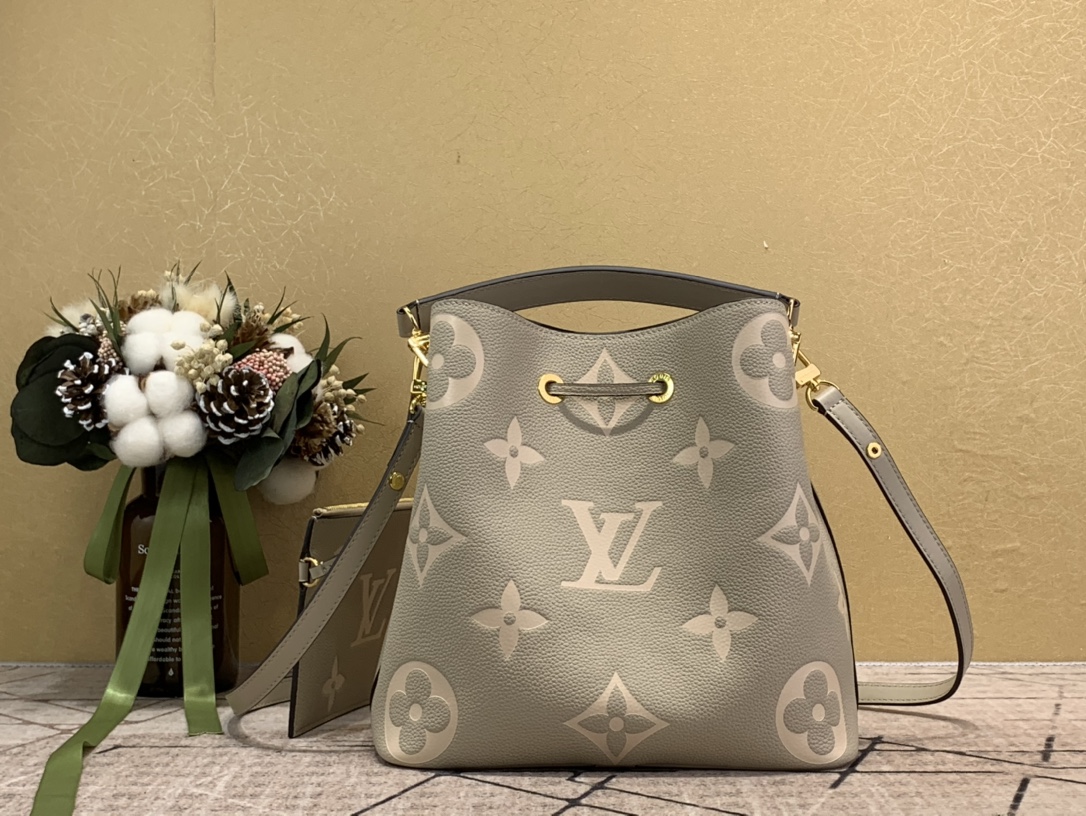 Designer Monogram NeoNoe MM Bucket Bag - Gorchic - $129.99
