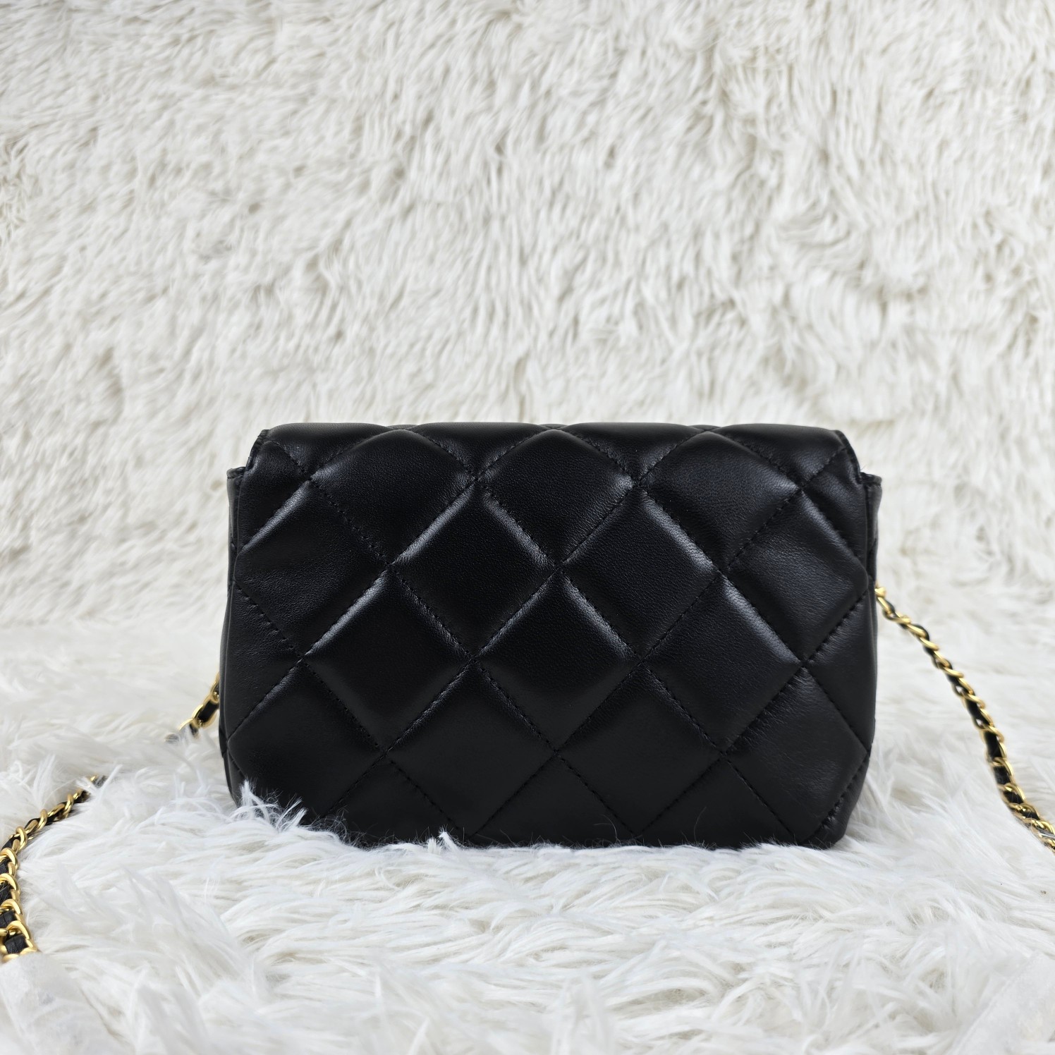 CC Inspired 24A Pearl Mini Flap Bag-Black - Bag - Gorchic - $135.99
