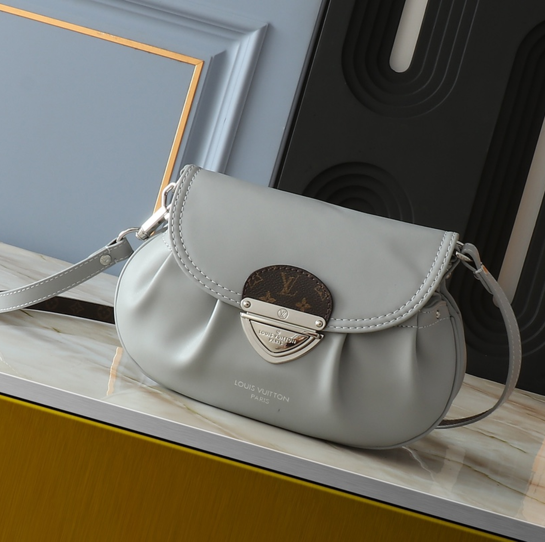 Designer Monogram Sunset Grey Handbag - Gorchic - $138.99