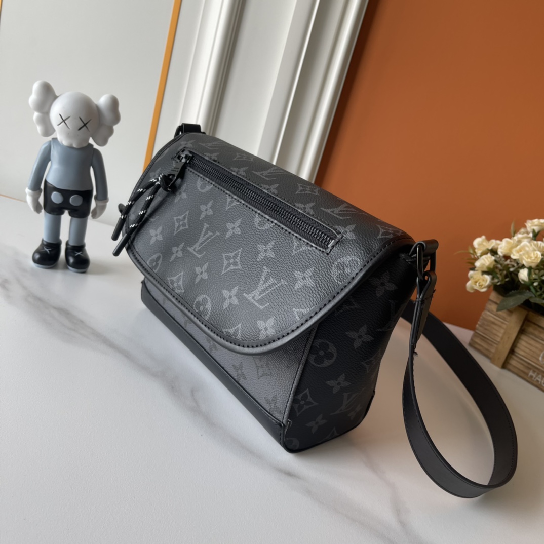 Designer Monogram Pulse Black Flower Messenger Bag - Gorchic - $135.99