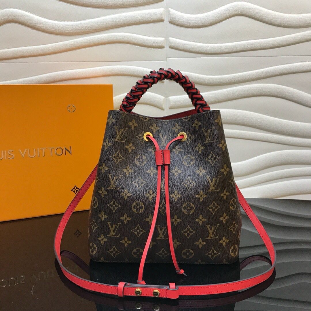 Designer Monogram NeoNoe MM Bucket Bag - Gorchic - $129.99