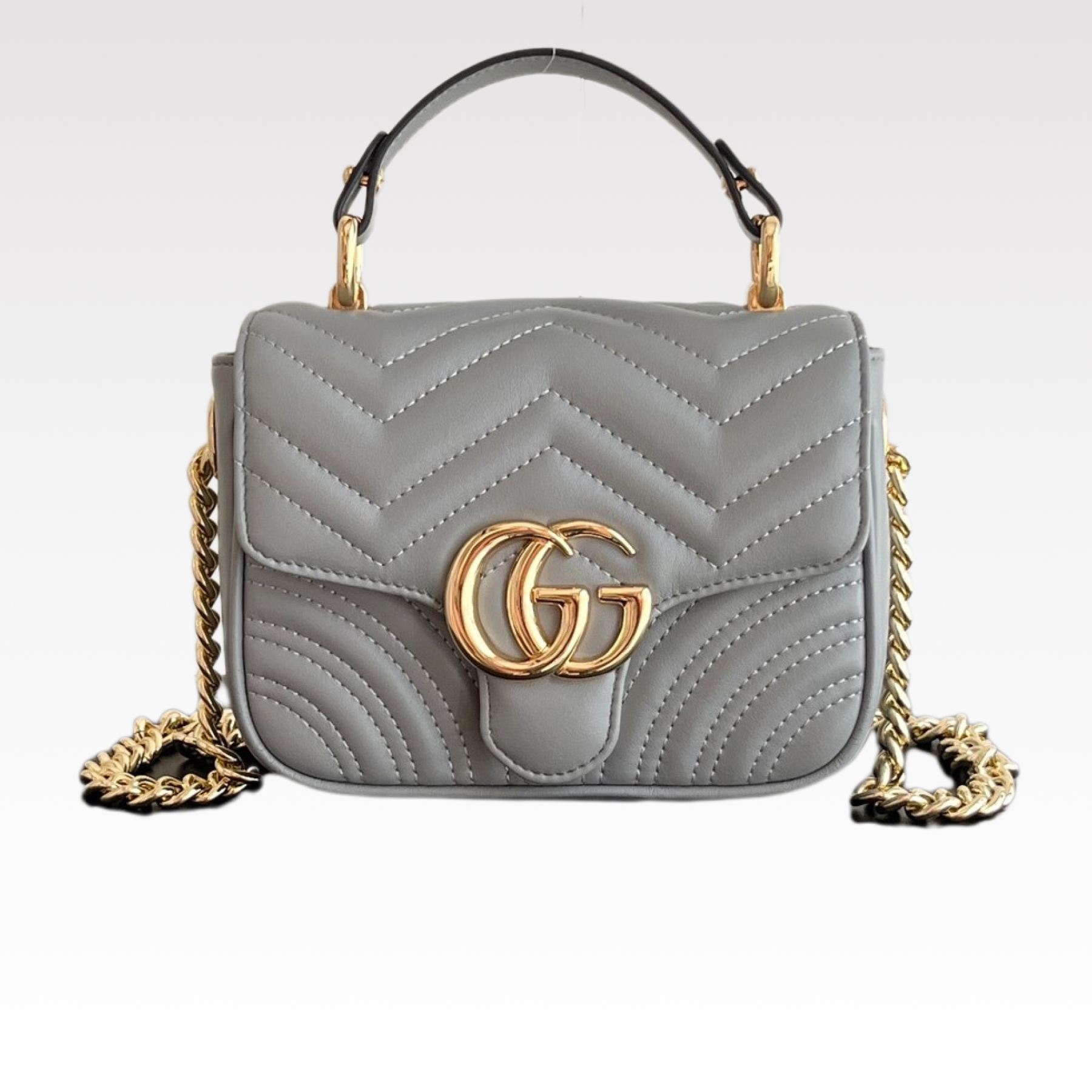Double-G GG Marmont Mini Top Handle bag - Gorchic - $128.99