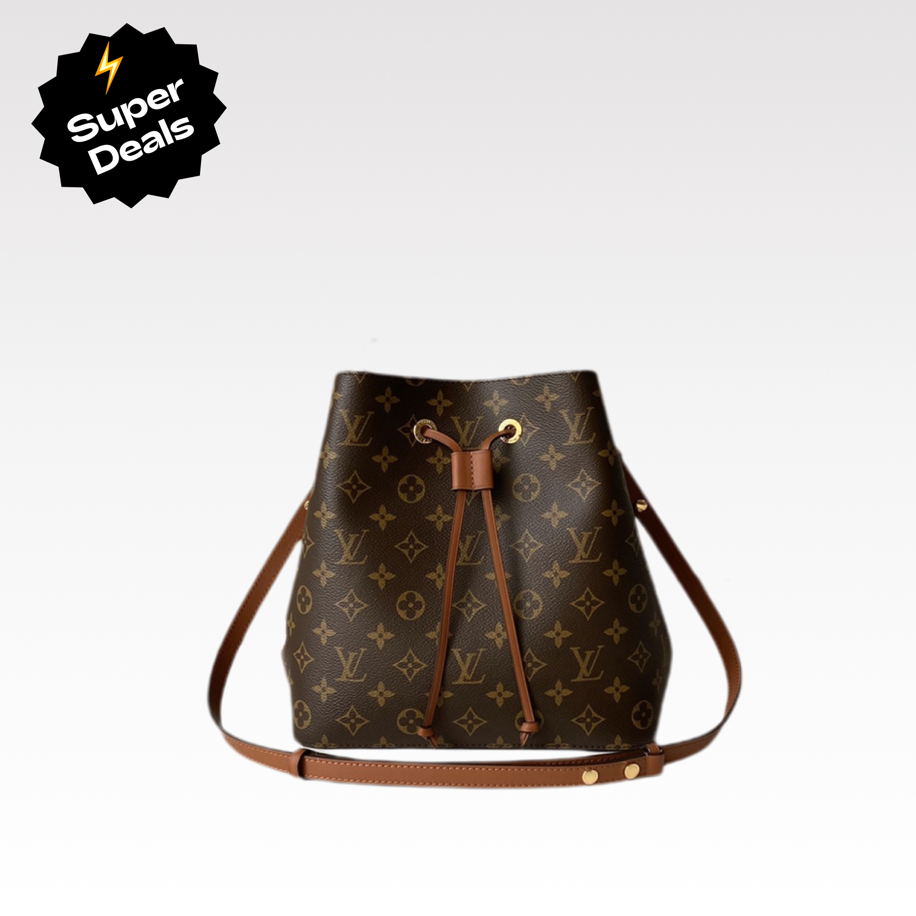 Designer Monogram NeoNoe MM Bucket Bag - Gorchic - $110.99
