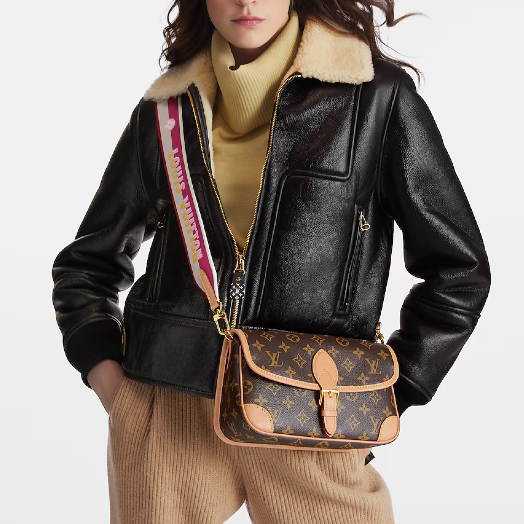 Designer Monogram Diane NM Handbag Monogram Canvas - Bag - Gorchic - $124.99