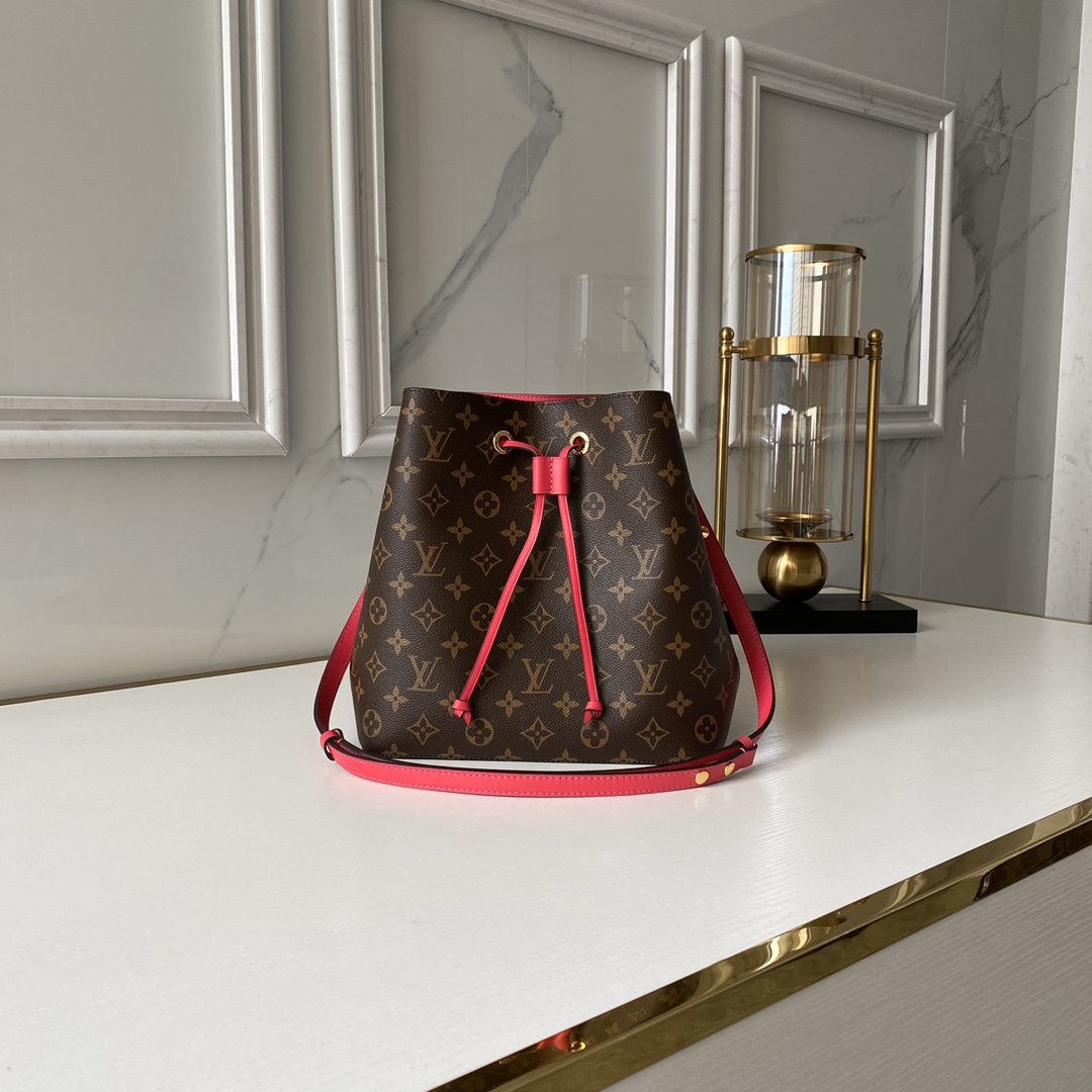 Designer Monogram NeoNoe MM Bucket Bag - Gorchic - $110.99