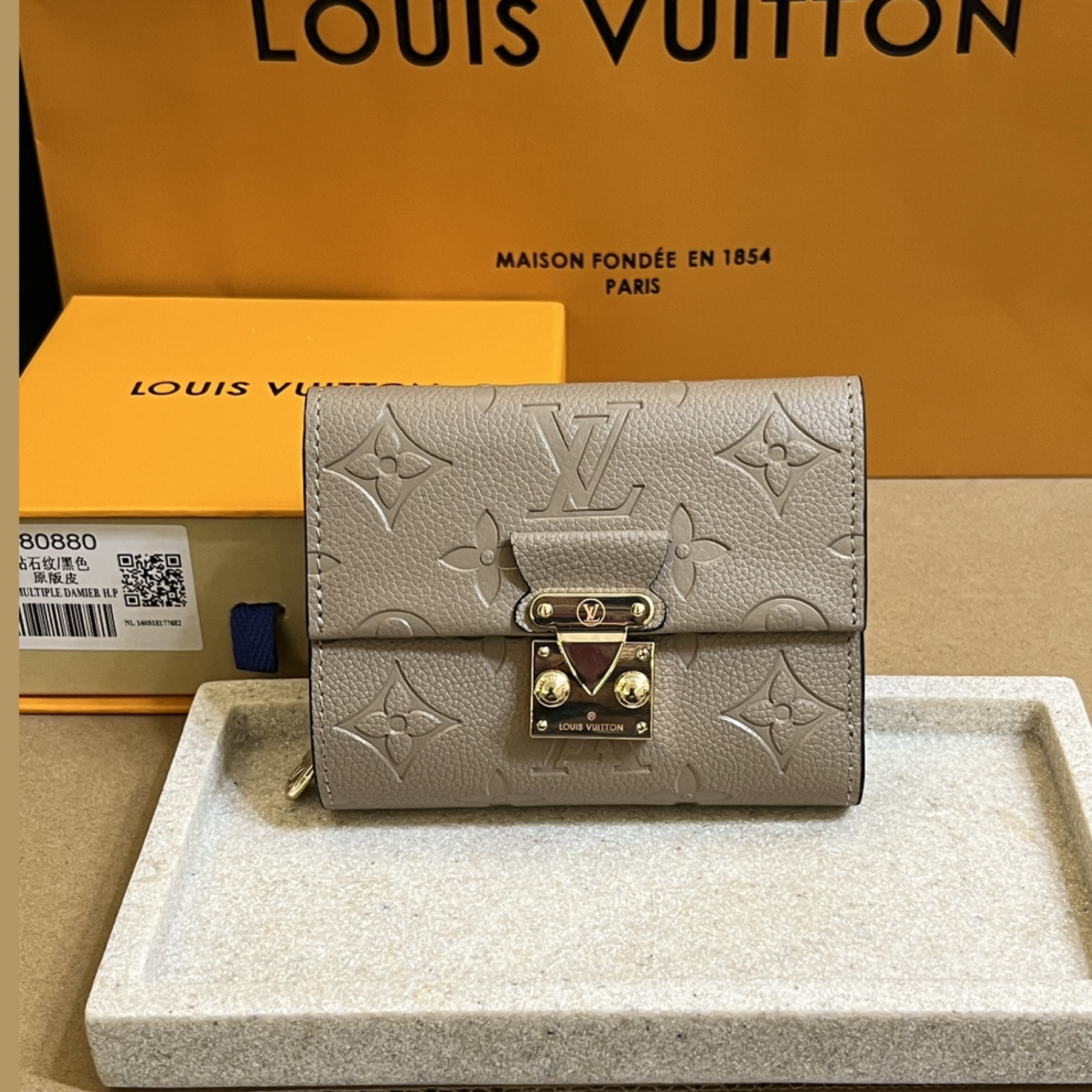 Designer Monogram Métis Monogram Empreinte Wallet-Elephant Gray Wallet - Gorchic - $55.99