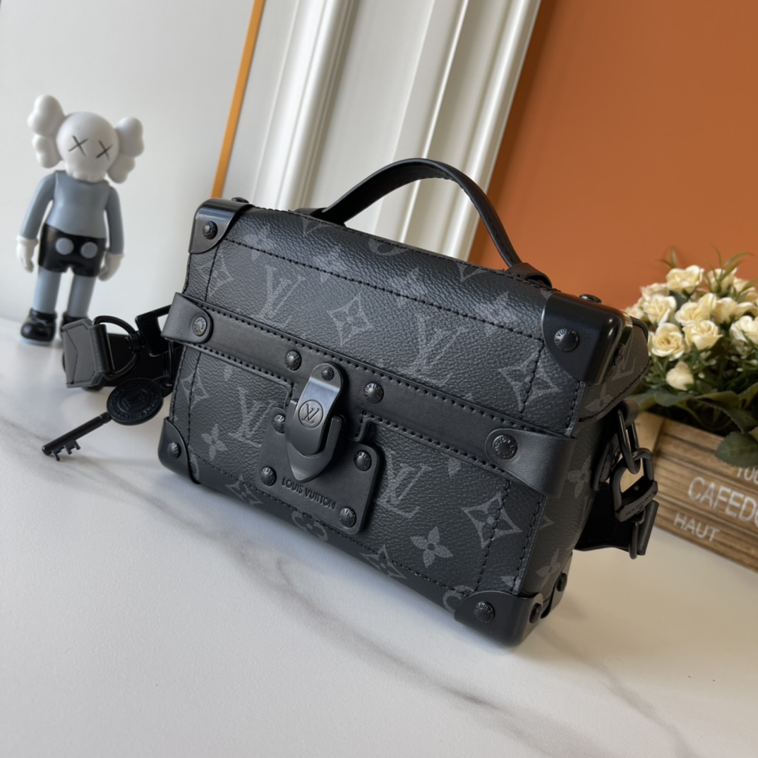 Designer Monogram Soul Trunk Handbag - Black Bag - Gorchic - $164.99