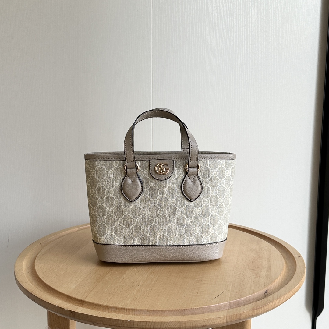 Double-G Ophidia Small Tote Bag - Oatmeal Bag - Gorchic - $123.99