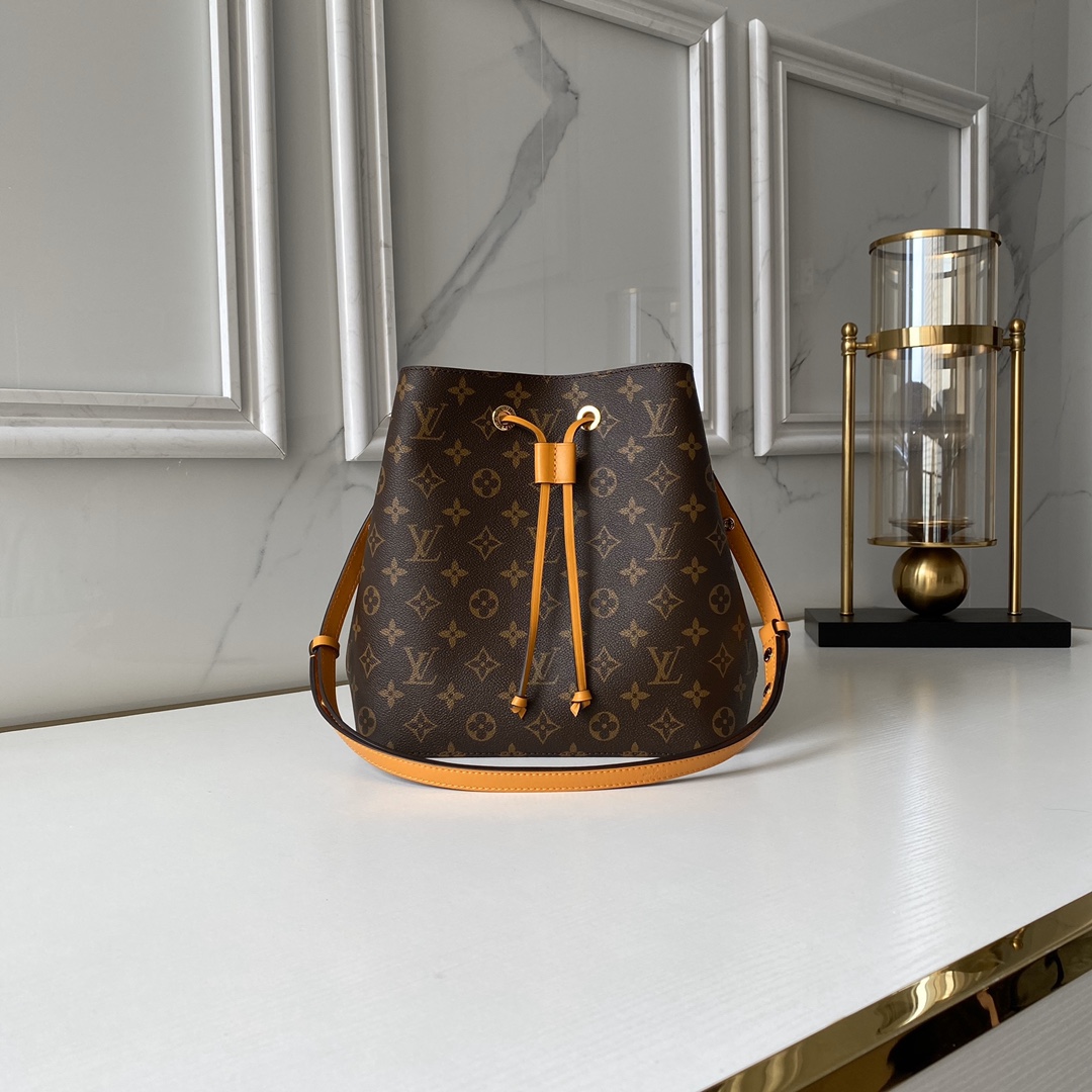 Designer Monogram NeoNoe MM Bucket Bag - Gorchic - $110.99