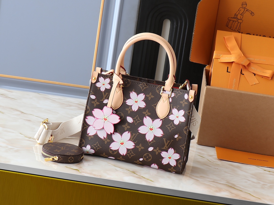 Designer Monogram x Murakami x TM On The Go PM Bag - Gorchic - $125.99