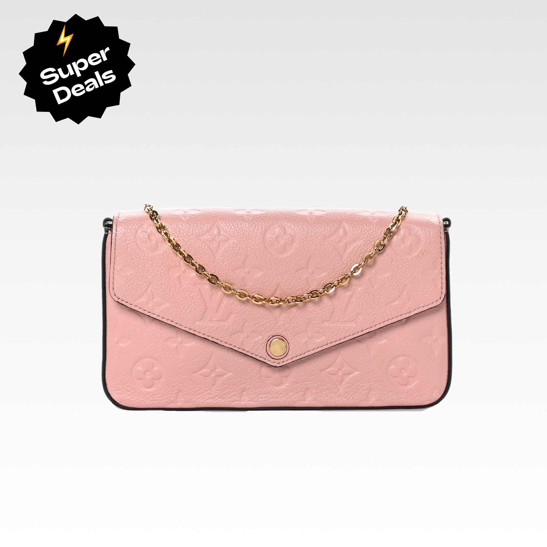 Designer Monogram Pochette Felicie clutch bag - Gorchic - $82.99