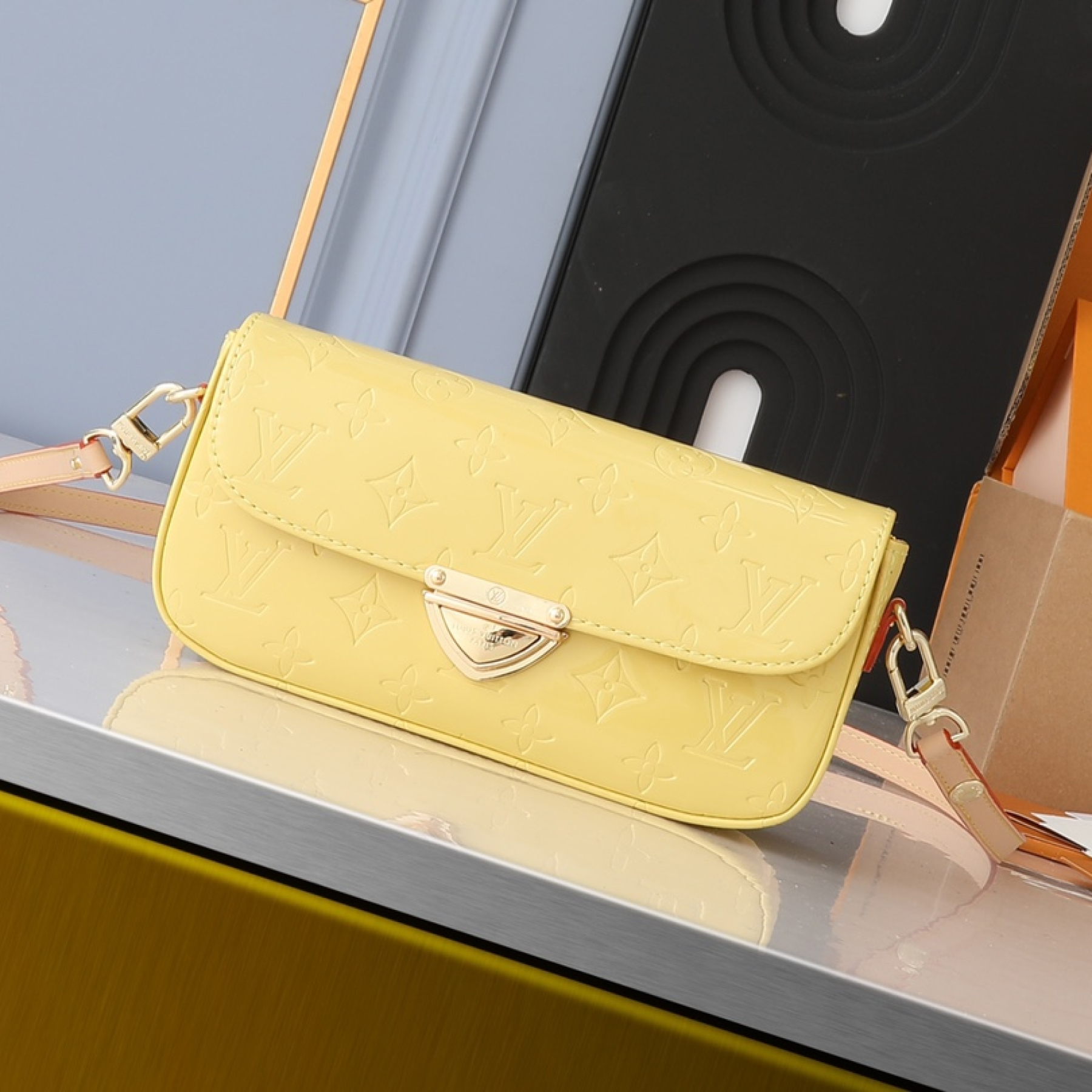 Designer Monogram Malibu Pochette Yellow - Bag - Gorchic - $131.99